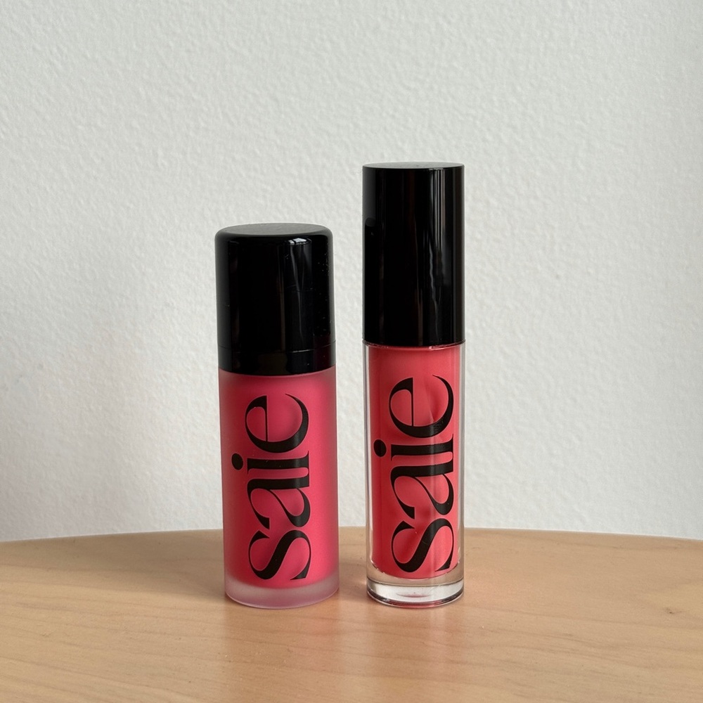 Saie Dew Blush + Glossybounce Lip Oil